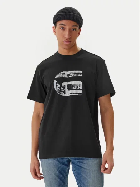 G-Star Raw Marškinėliai G Icon Graphic juoda