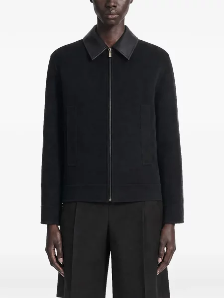 Geanta de piele Max Mara negru