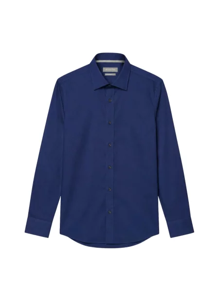 Michael Kors Košile DOBBY ENGINEERD MODERN FIT SHIRT CAMICIA' modrá