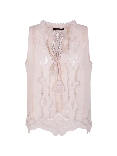 Top Seventy din dantelă roz