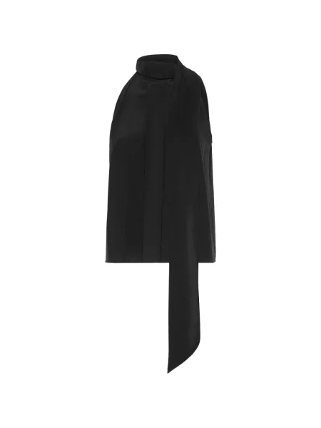 Top Max Mara cu funde fără mâneci negru
