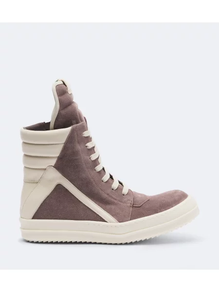 Top Rick Owens din piele de căprioară violet