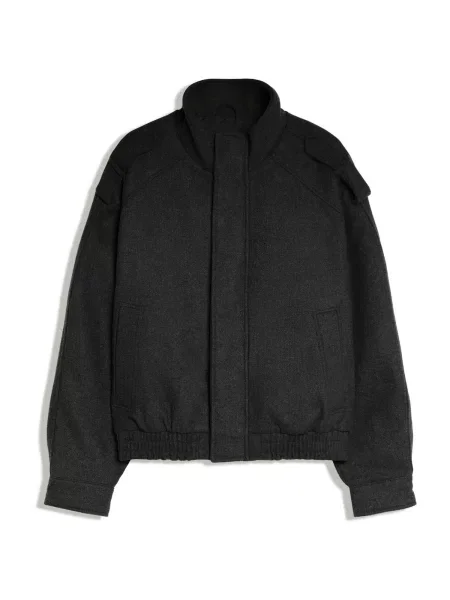 Bershka Geacă de primăvară-toamnă negru