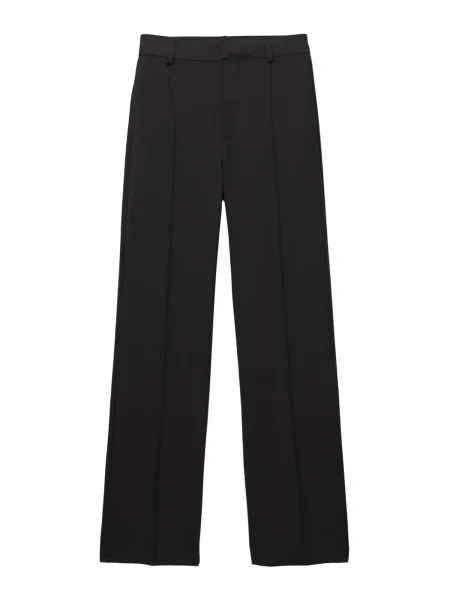 Pull&Bear Pantaloni cu dungă negru