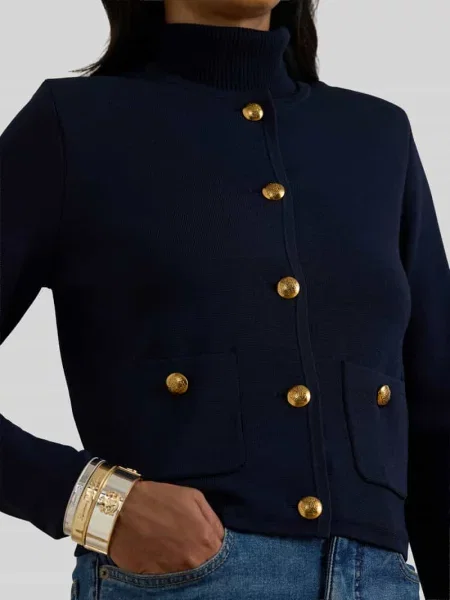 Żakiet z mieszanki model ‘DATHAN’ Lauren Ralph Lauren granatowa