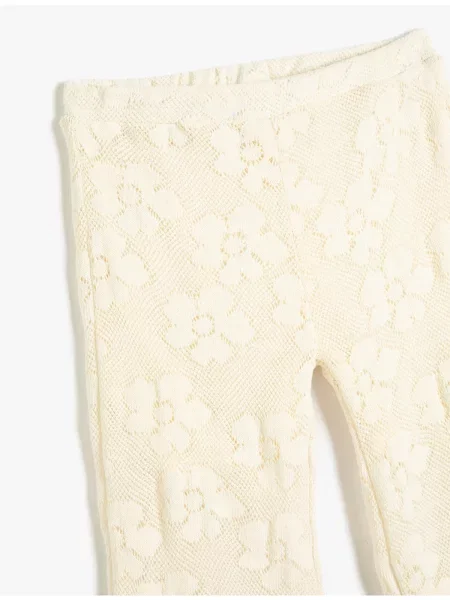 Pantaloni copii Koton alb