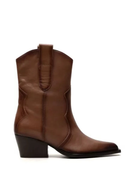 Cizme de cowboy Free People din piele cowboy maro