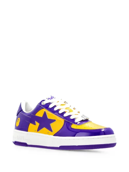 Sneakerși A Bathing Ape® din piele de lac violet