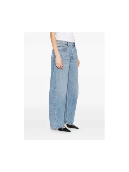 Szerokie jeansy Alexander Wang niebieskie