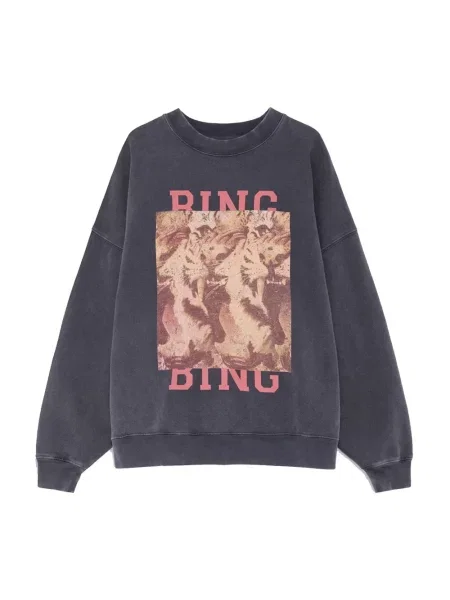 Bluza z kapturem Anine Bing z kapturem czarna