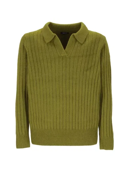 Gulerat tricou polo Keeling verde