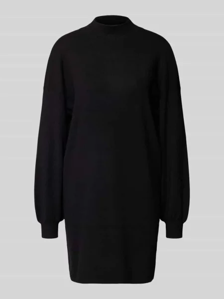 Sukienka o luźnym kroju z dzianiny z mieszanki model ‘NANCY’ Vero Moda czarna