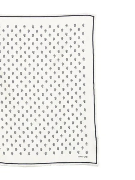 Fular Tom Ford cu imagine cu model paisley