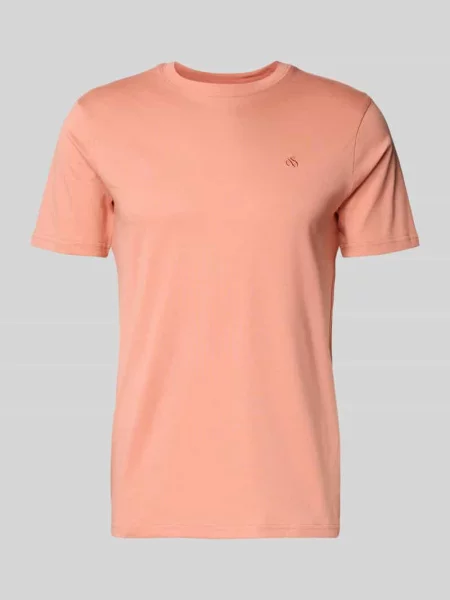T-shirt w kroju regular fit z haftowanym logo Scotch & Soda