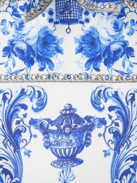 Rochie Camilla cu legături alb