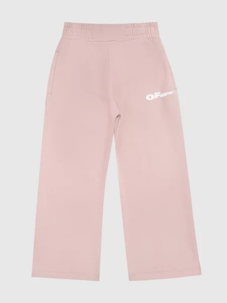Детские спортивные штаны Off-white розовые