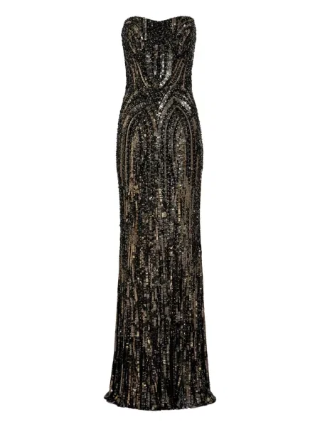 Rochie Jenny Packham cu paiete fără bretele de costum negru