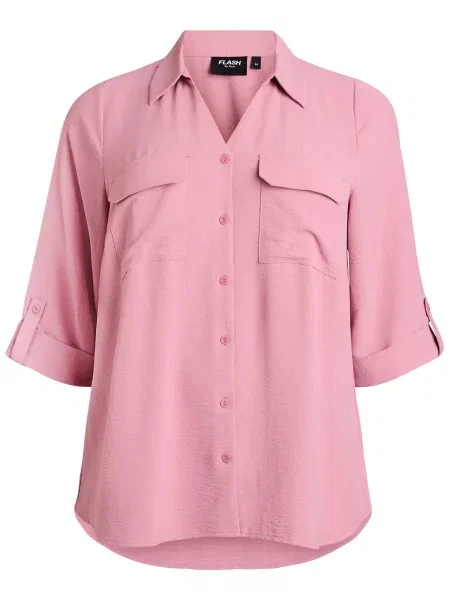 Zizzi Bluză Kikka pastel roșu