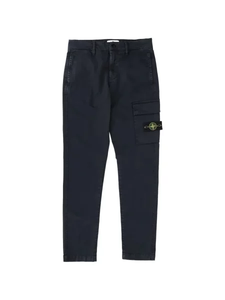 Spodnie cargo dziecięce Stone Island niebieskie