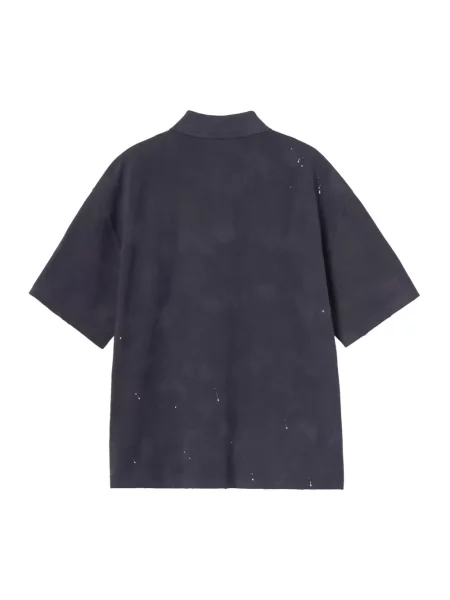 Carhartt Wip Koszulka Polo Z Pikowanej Dzianiny Painter blau niebieska