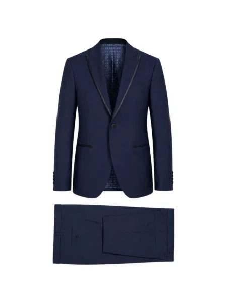 Costum Ramon Sanjurjo din satin albastru