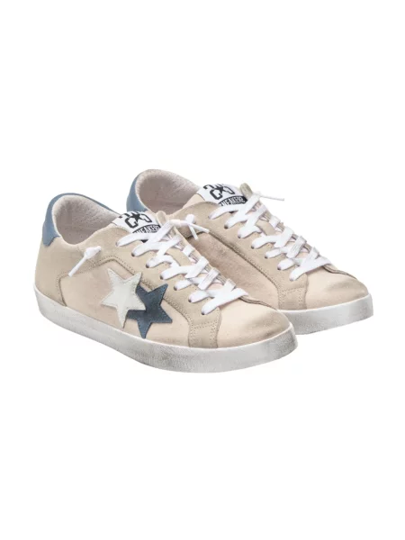 Sneakersy 2star skórzane casual białe