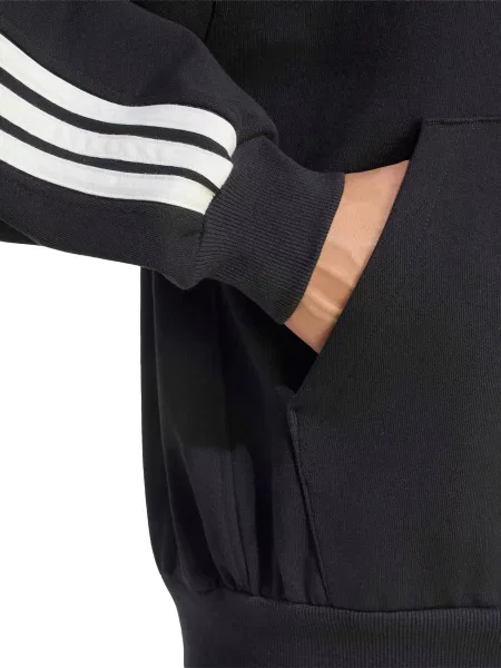 ADIDAS SPORTSWEAR Športová mikina čierna biela
