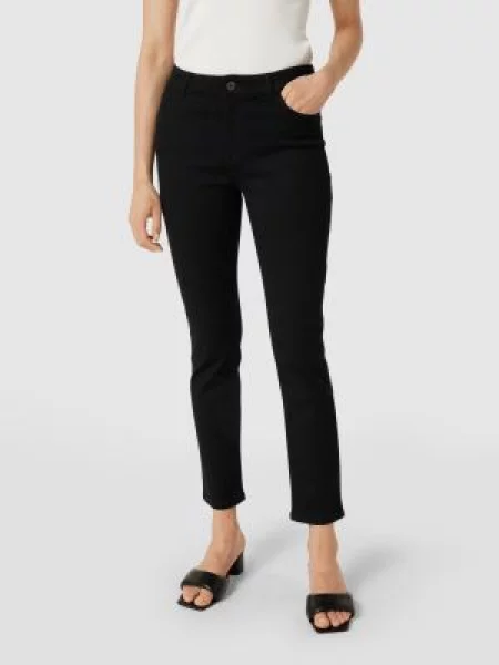 Jeansy o kroju slim fit z 5 Christian Berg Woman czarne