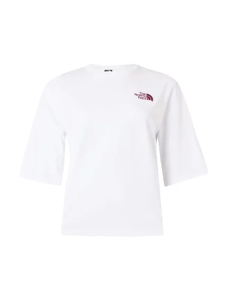 THE NORTH FACE Tricou HIKE PICNIC castaniu alb