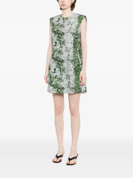 Rochie Jnby cu model floral gri