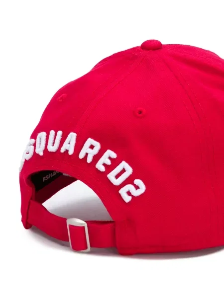 Kšiltovka Dsquared2 s výšivkou červená