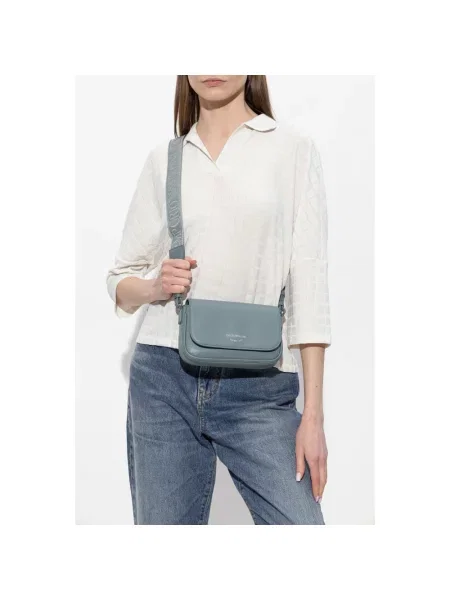 Torebka crossbody Emporio Armani niebieska