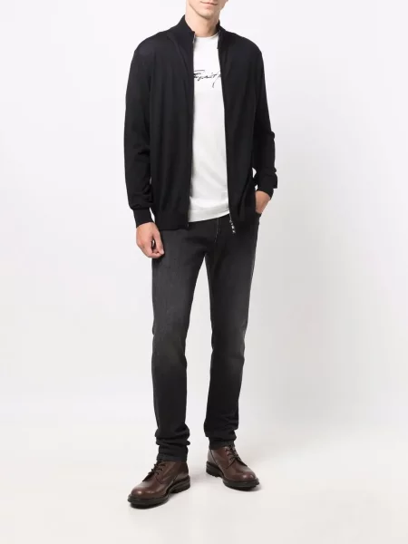 Megztas megztinis Emporio Armani mėlyna