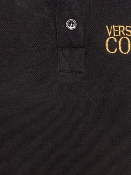 Top Versace Jeans Couture cu autograf negru