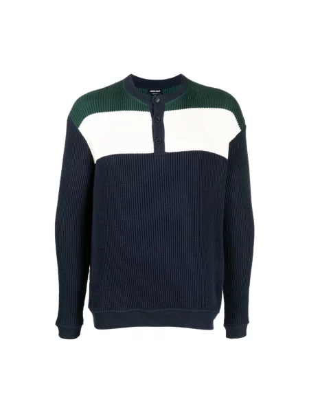 Sweter Giorgio Armani z kapturem niebieski