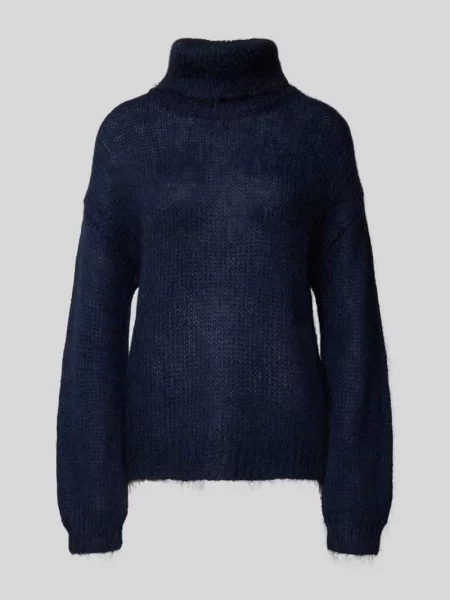 Sweter z dzianiny o kroju oversized z prążkowanymi wykończeniami model ‘LAMBI’ Y.a.s