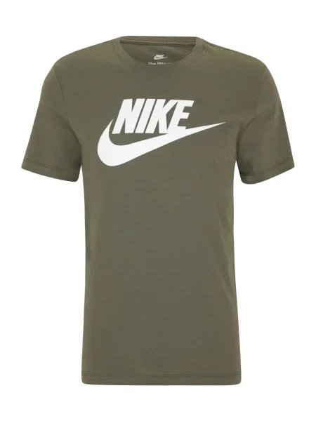 Nike Sportswear Tričko ICON FUTURA olivová bílá