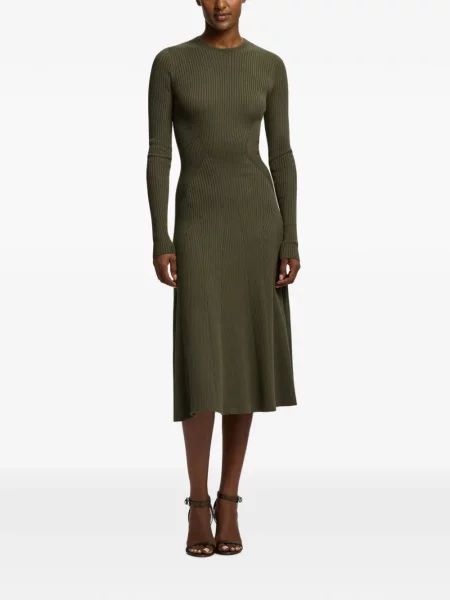 Lung rochie midi Ralph Lauren Collection tricotate verde