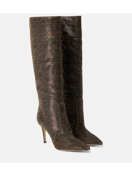 Cizme Gianvito Rossi cu imagine cu model leopard