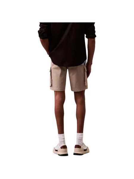 Džínové šortky Calvin Klein Jeans béžové