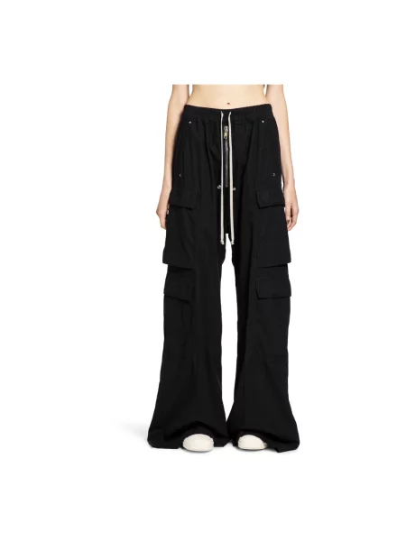 Spodnie cargo Rick Owens czarne