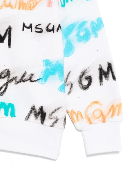 Bluza dziecięca Msgm biała