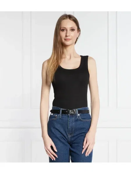 Top din denim Pepe Jeans negru