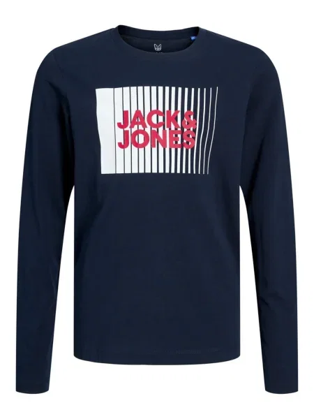 Jack & Jones Junior Tricou albastru / roșu alb