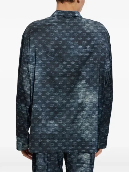 Pijamale Dsquared2 cu imagine albastru