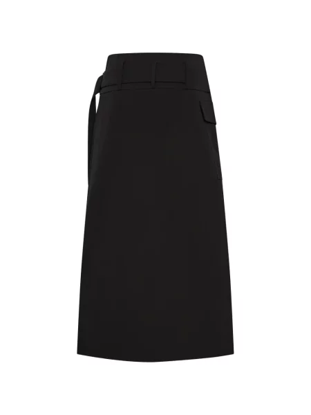 Cu centură fustă midi St. Agni plic negru
