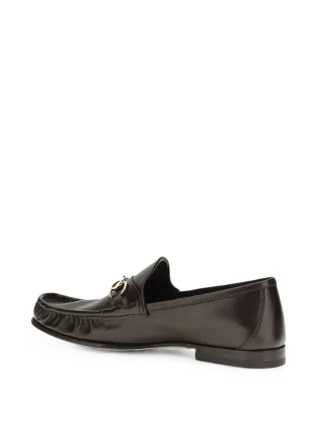 Pantofi loafer Gucci din piele maro