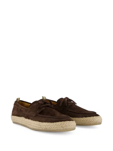 Espadrile Officine Creative din piele de căprioară maro