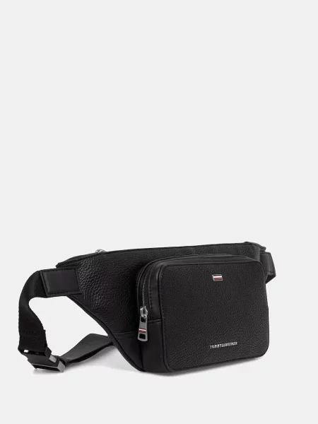 Geantă Tommy Hilfiger din piele negru