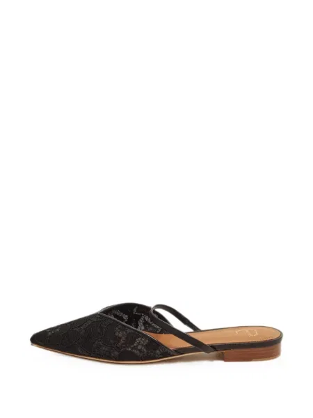 Papuci tip mules Malone Souliers fără toc negru